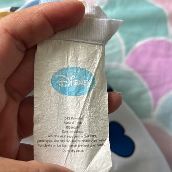 Disney 4 Piece Toddler Bedding Set Mickey Mouse Playhouse Blue/White- 52" x 28" - Picture 11 of 16